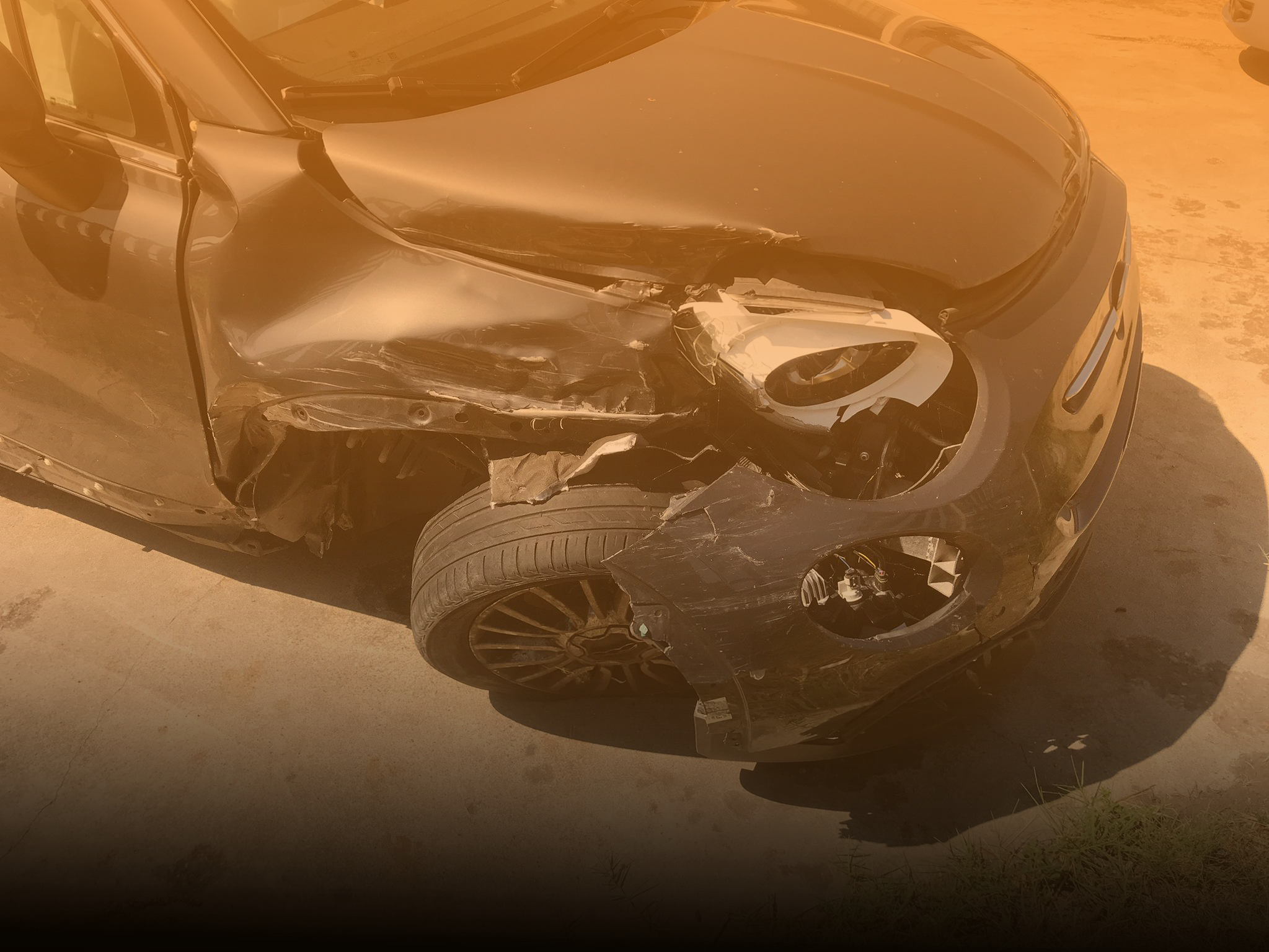 Fiat500 incidentata